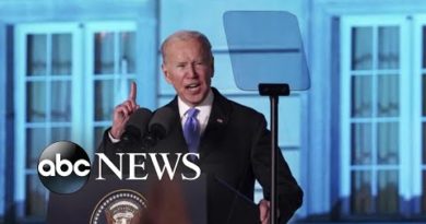 Biden declares that Putin 'cannot remain in power' | ABCNL