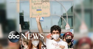 Millennials in Ukraine, Russia protest against war l ABCNL