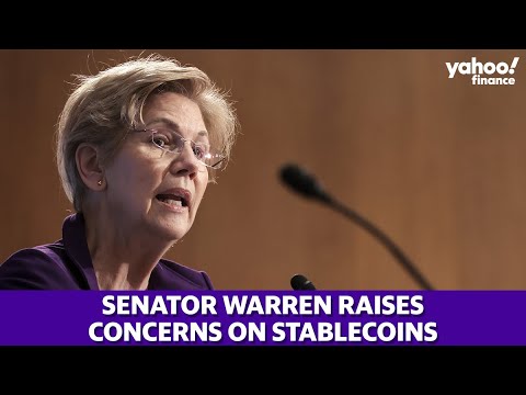 Senator Elizabeth Warren raises concerns on stablecoins