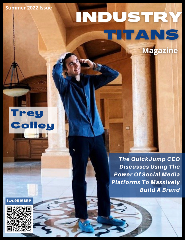 Trey Colley On The Cover Of Industry Titans Magazine