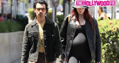 Joe Jonas & Sophie Turner Grab Lunch Together While Showing Off Her Huge Baby Bump In Beverly Hills