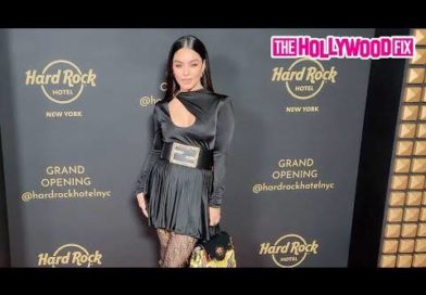 Vanessa Hudgens Stuns In A Black Fendi Dress At The Hard Rock Cafe Grand Opening In New York City