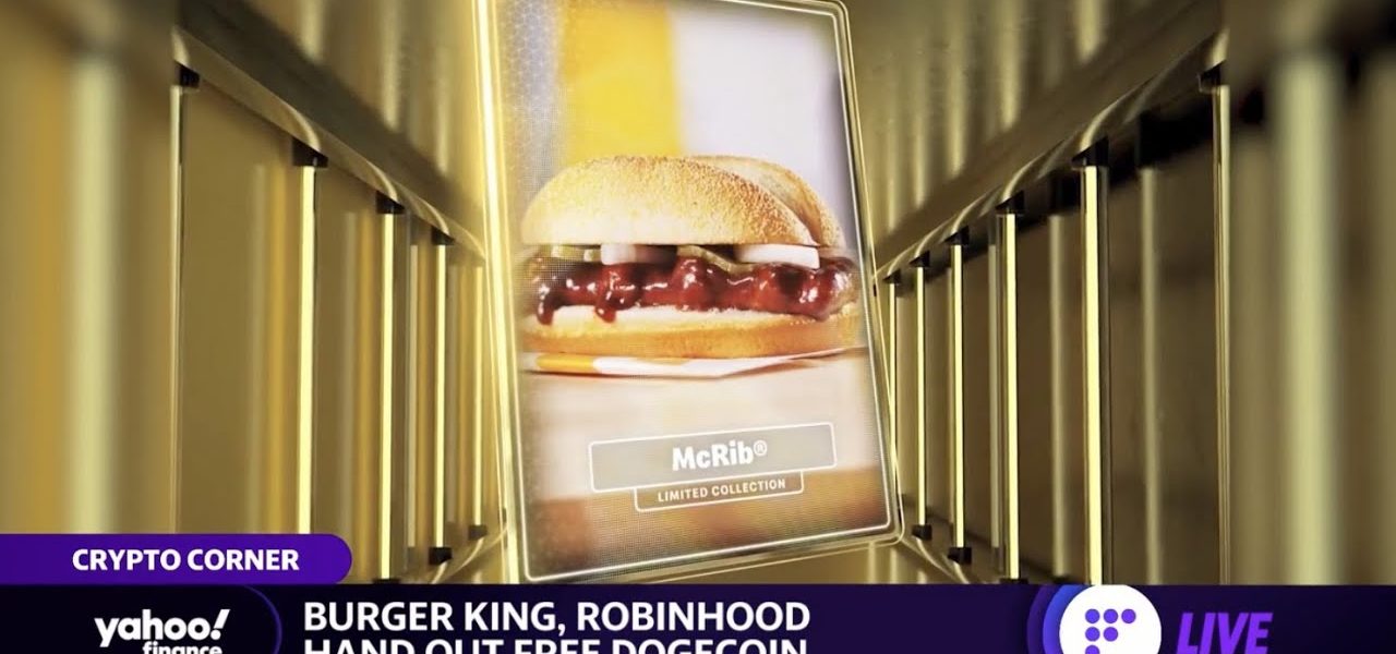 Crypto and burgers: McDonald's offers 10 McRib NFTs, Burger King teams up with Robinhood