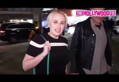 Rebel Wilson Signs Autographs For Fans While Leaving Dinner With Friends At Craigs In West Hollywood