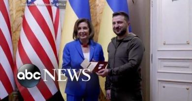 House Speaker Pelosi meets with Ukrainian President Zelenskyy in Kyiv