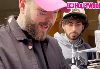 Post Malone Speaks On His New Album While Signing Autographs For Fans Wearing A Pink Trucker Hat