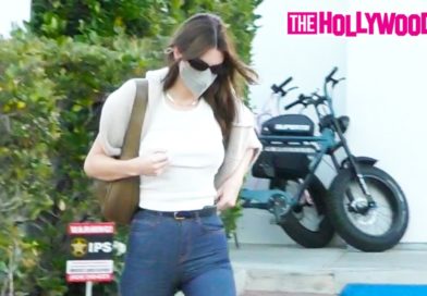 Kendall Jenner & Her Father Caitlyn Jenner Have Lunch Together At Lucky's Restaurant In Malibu, CA