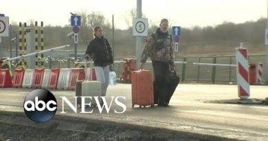 Ukrainians seeking shelter amid Russian bomb threat