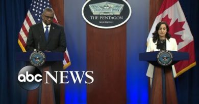 US, Canada defense leaders hold press conference on Ukraine aid l ABCNL