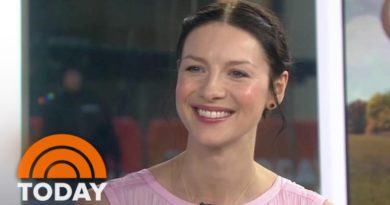 Caitriona Balfe: Costar’s Fascination With My Fake Baby Belly ‘Got Awkward’ | TODAY
