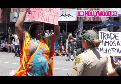 Anti-Police Transgener Protesters Attempt To Shut Down The 2022 Gay Pride Parade In West Hollywood