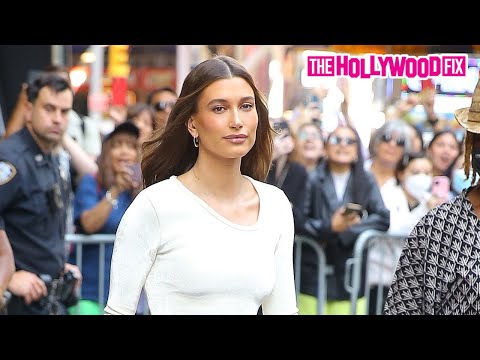 Hailey Bieber Is Asked About Justin's Facial Paralysis From Ramsay Hunt Syndrome While Leaving GMA